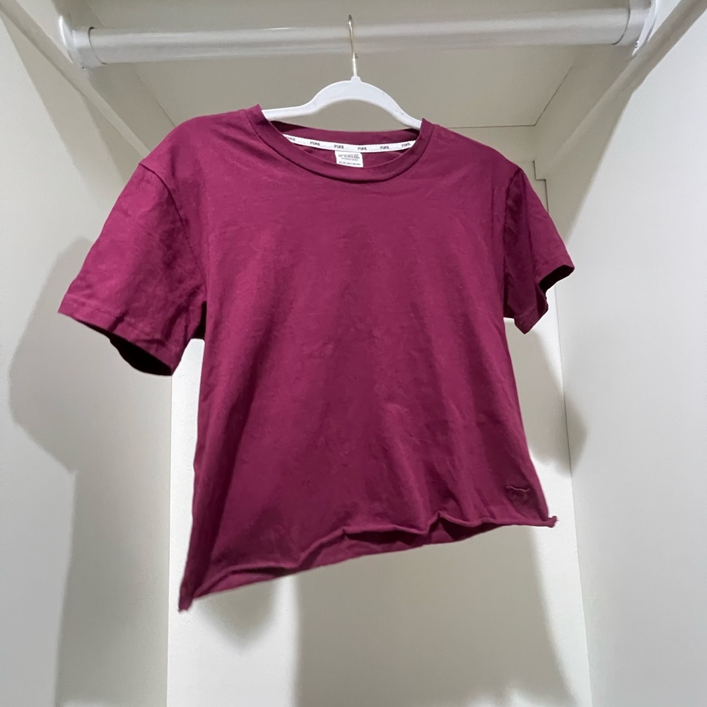 Victoria Secret Pink Cropped Tee